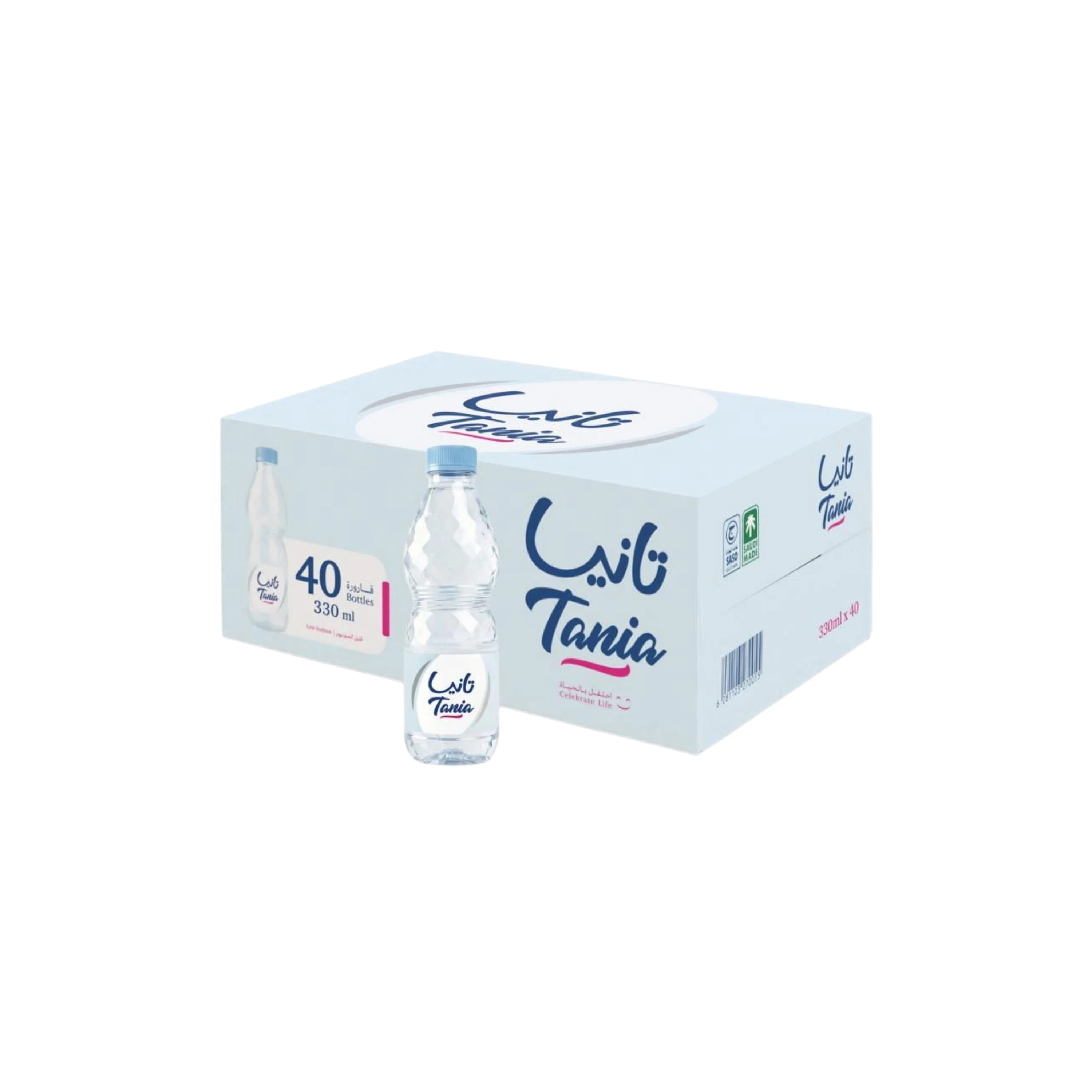 10 كراتين مياه تانيا 330 مل 40 عبوة