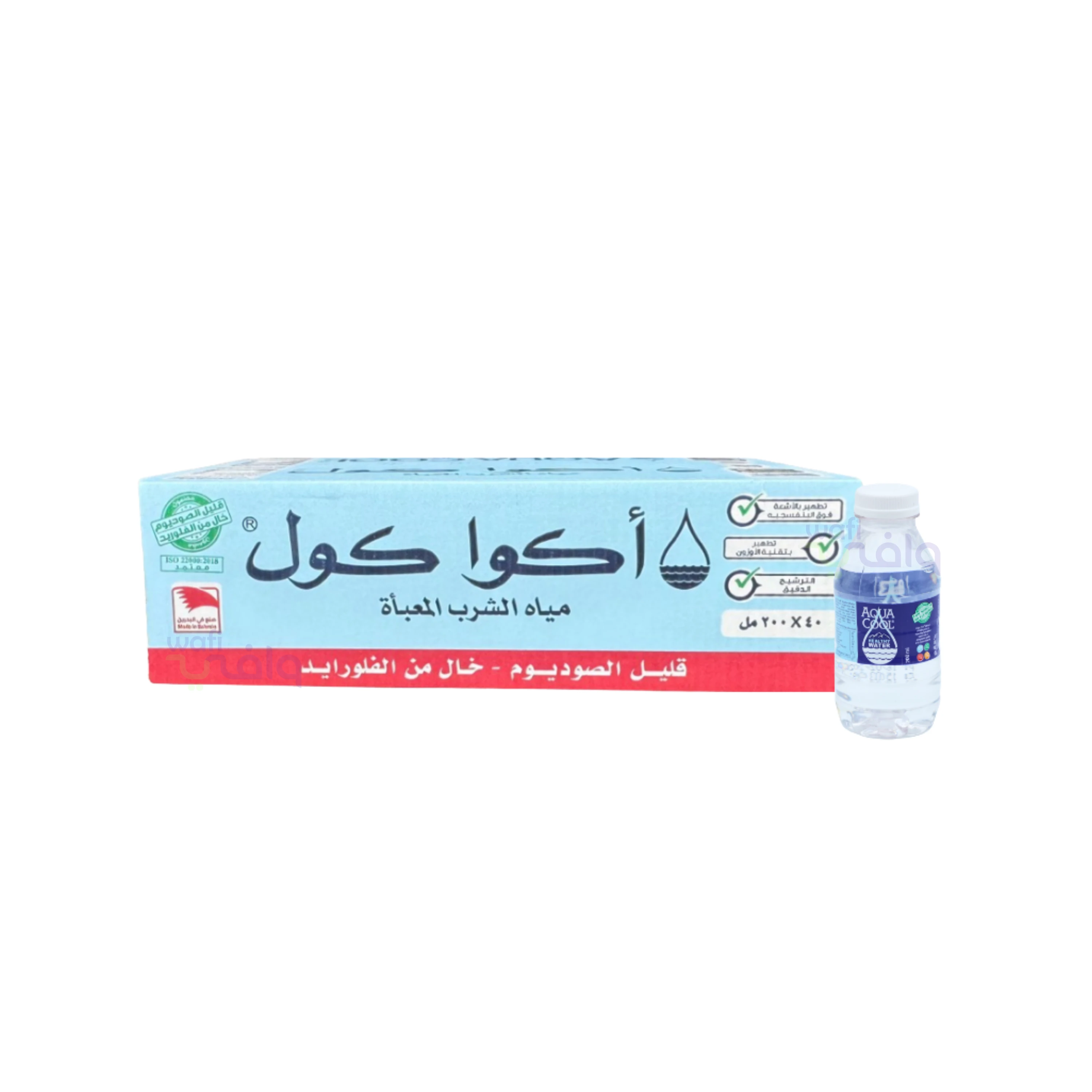 10 كراتين مياه اكواكول 200 مل 40 عبوة